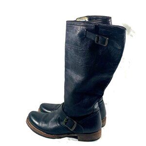 Frye Black Genuine Leather Calf Boots